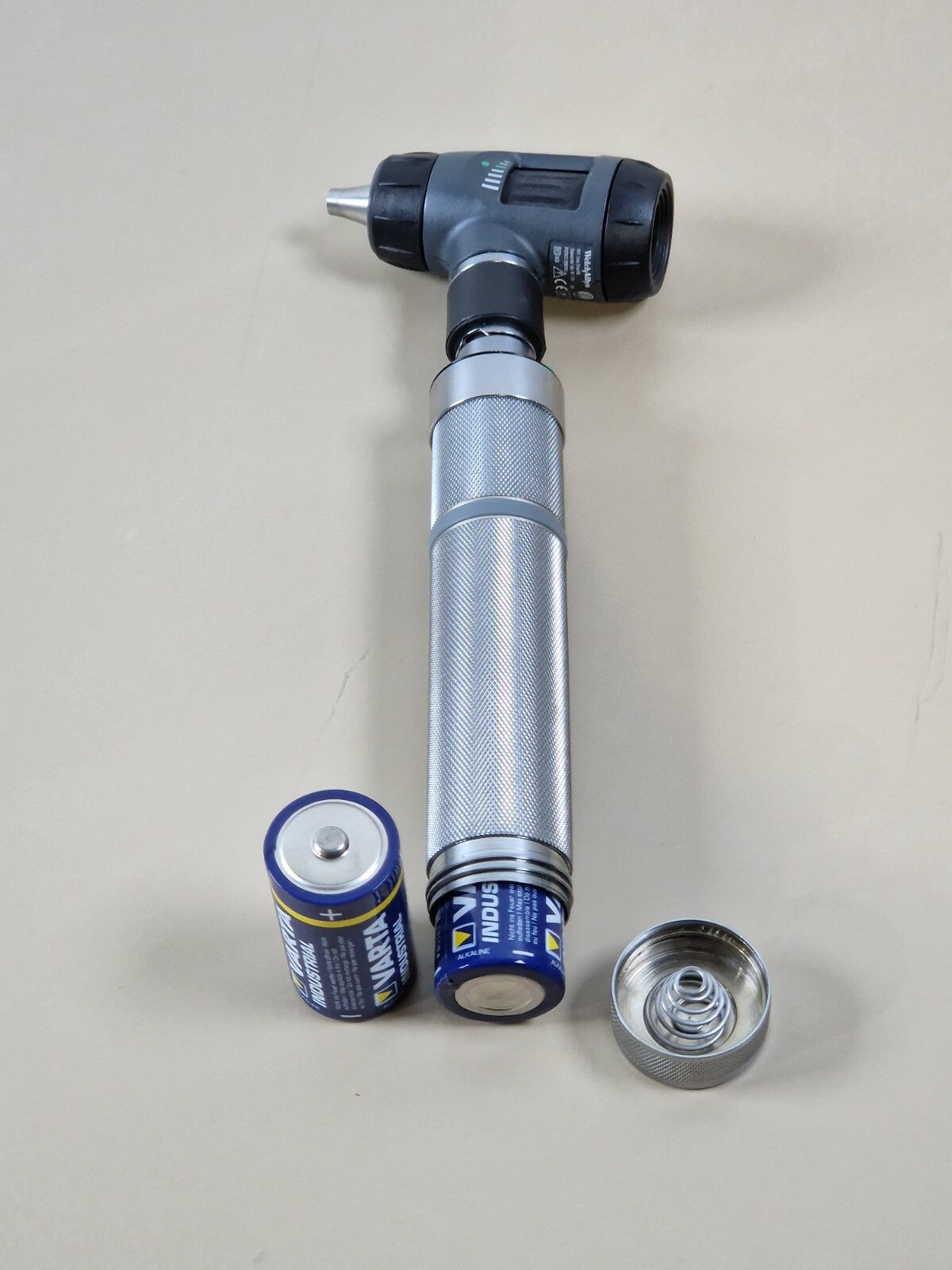 welch allyn ophthalmoscope 11720 + 23820 macroView otoscope + handle works D4