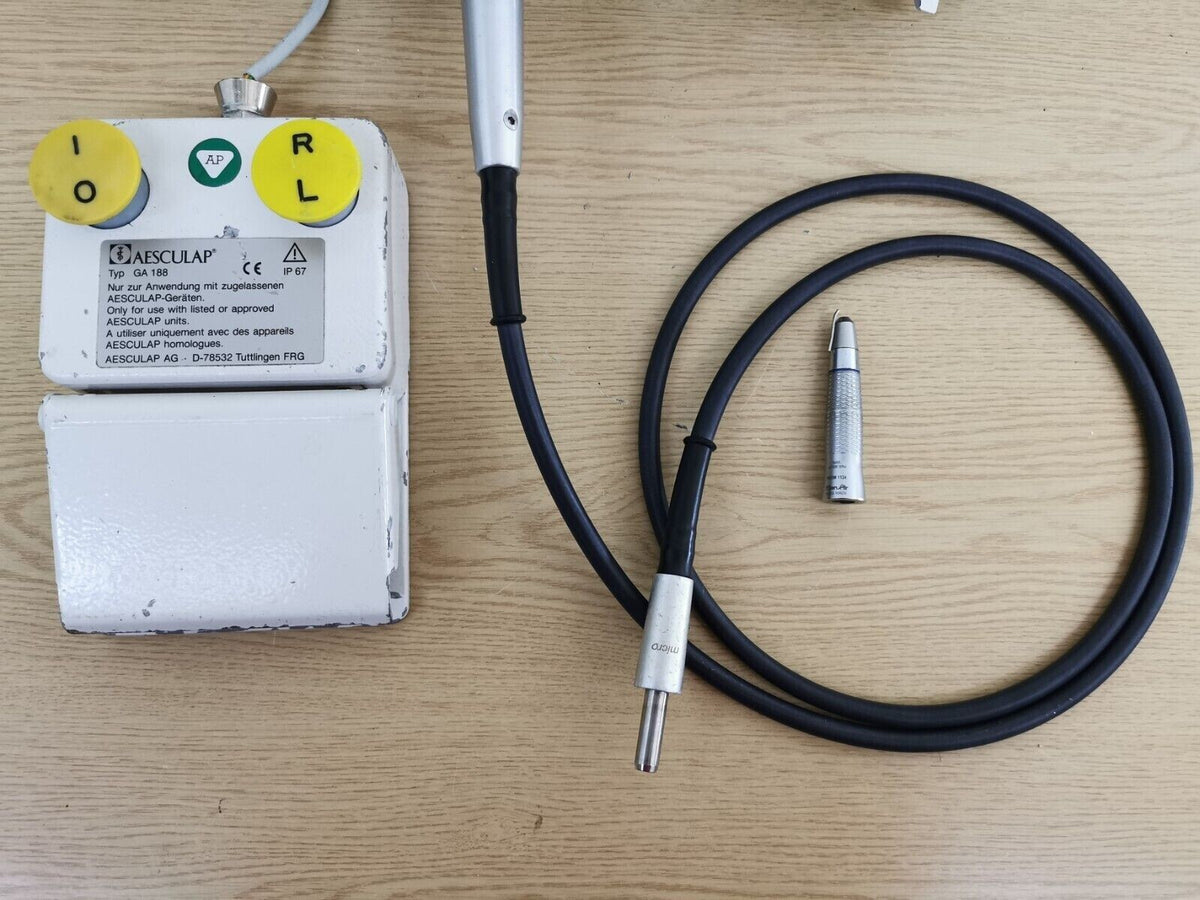 Aesculap Elan GA855 with GA176 cable with bien air handpiece surgical drill set2