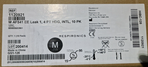 9x mask philips respironics AF541 EE 1 leak,  4 PT HDG ref: 1020921 and 11214891