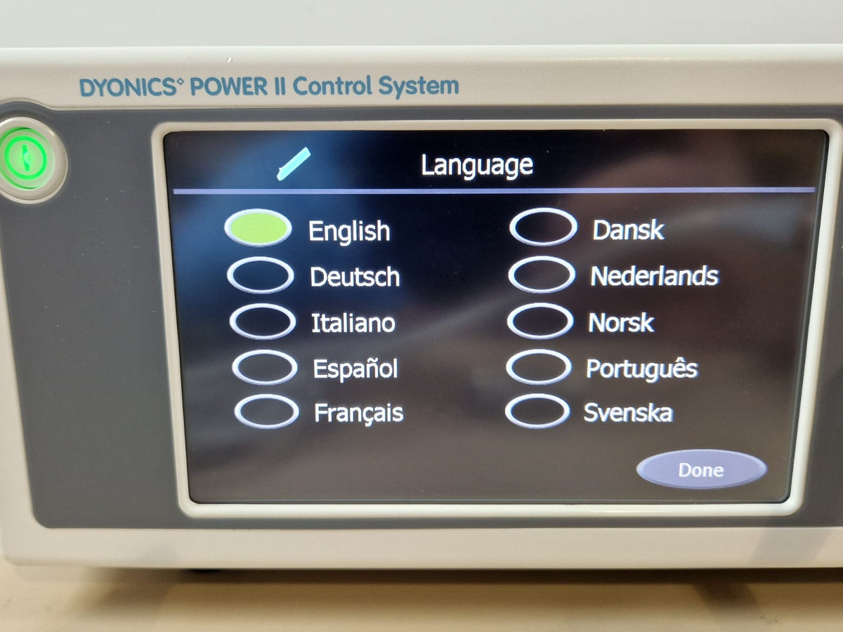 Smith Nephew Dyonics power II control system + 72200616 powermax elite handpiece20