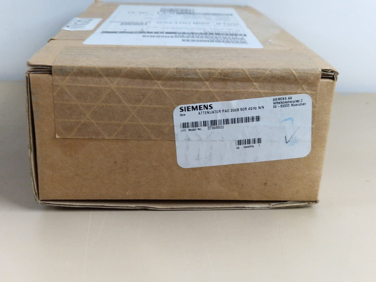 siemens oncor linac attenuator pad 20dB 50R 4GHz N/N model no:073486223