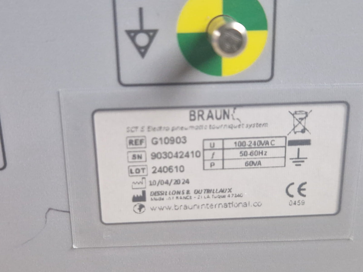 Braun SCT  SCT 5 Electro Pneumatic Tourniquet Machine with 3 cuff   202410