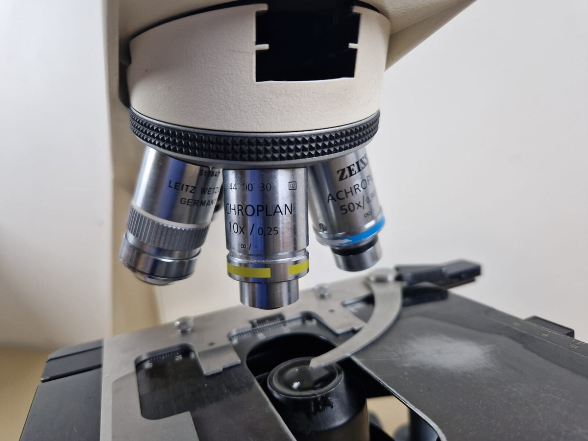 microscope zeiss axiolab E re with 4 objective achroplan19