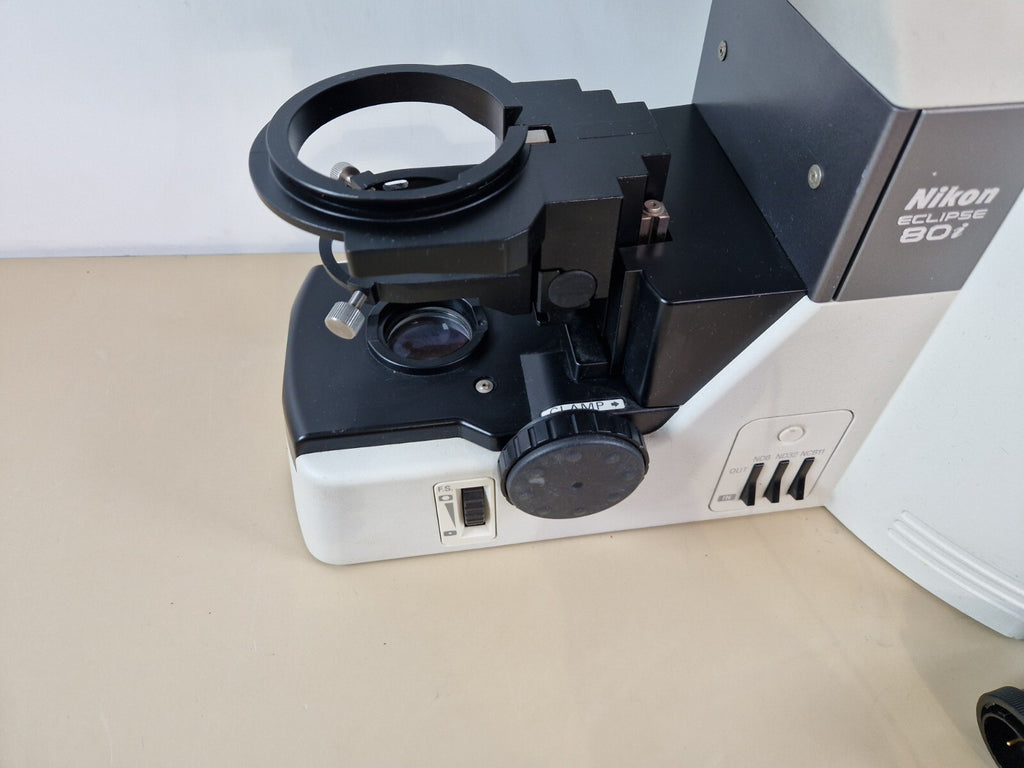 nikon eclipse 80i Epi illumination fluorescen microscope + plan fluor objective14