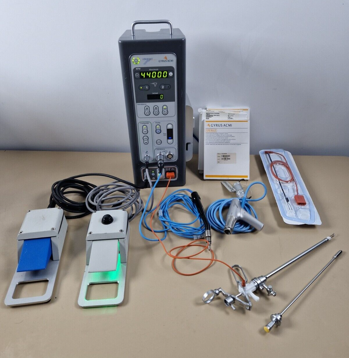 acmi gyrus debrider PK diego 70309050 + 2x motor handpiece pk rf electrosurgical0