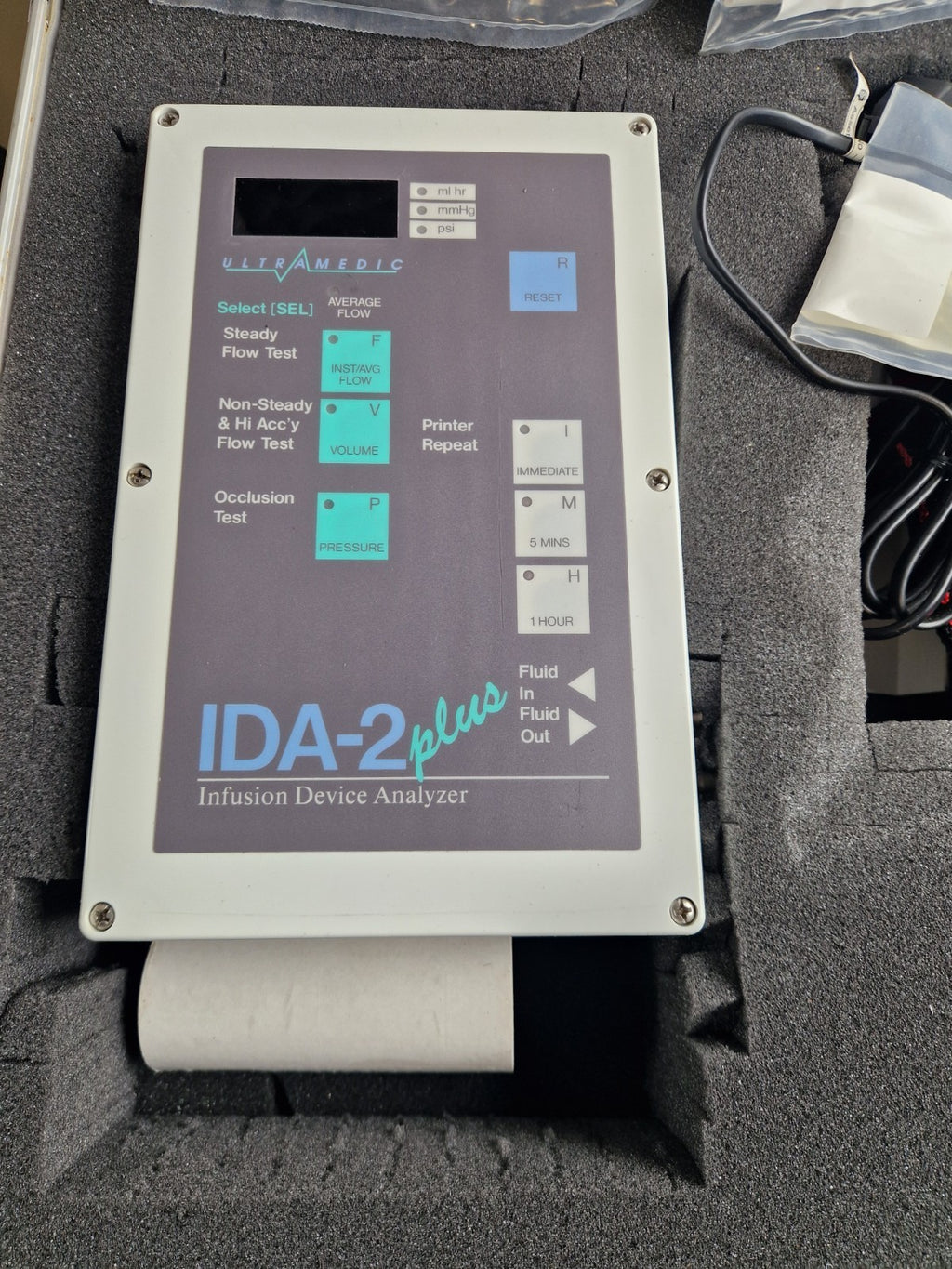 IDA 2 Plus Infusion Device Analyzer Series with printer in case2