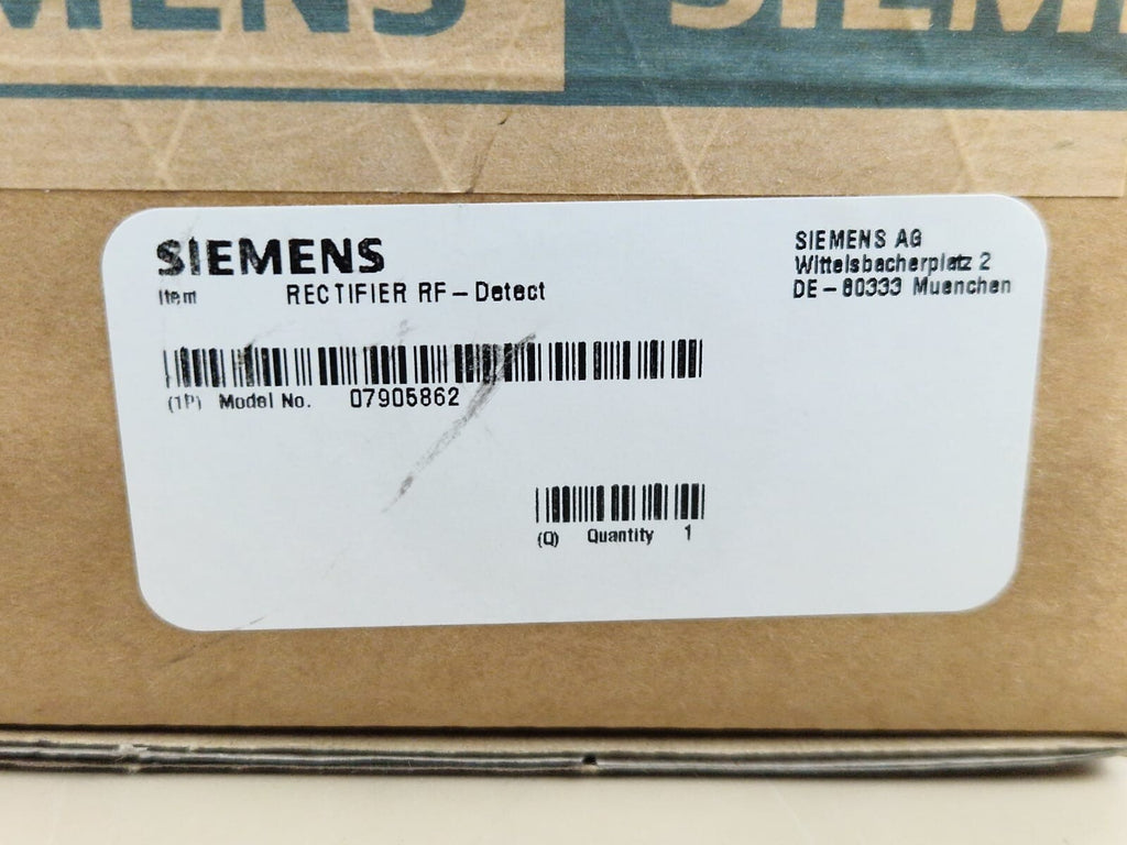 siemens rectifier RF detect model no: 079058620
