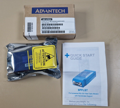 advantech BB 9PFLST serial to fiber converter, RS 232 Modem DB9 F to MM Fiber ST0