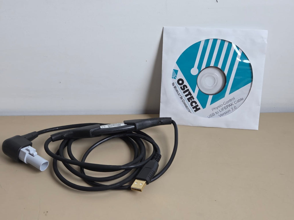 physio control USB lifepak cable data transfer with ositech MPC14572 HYP90