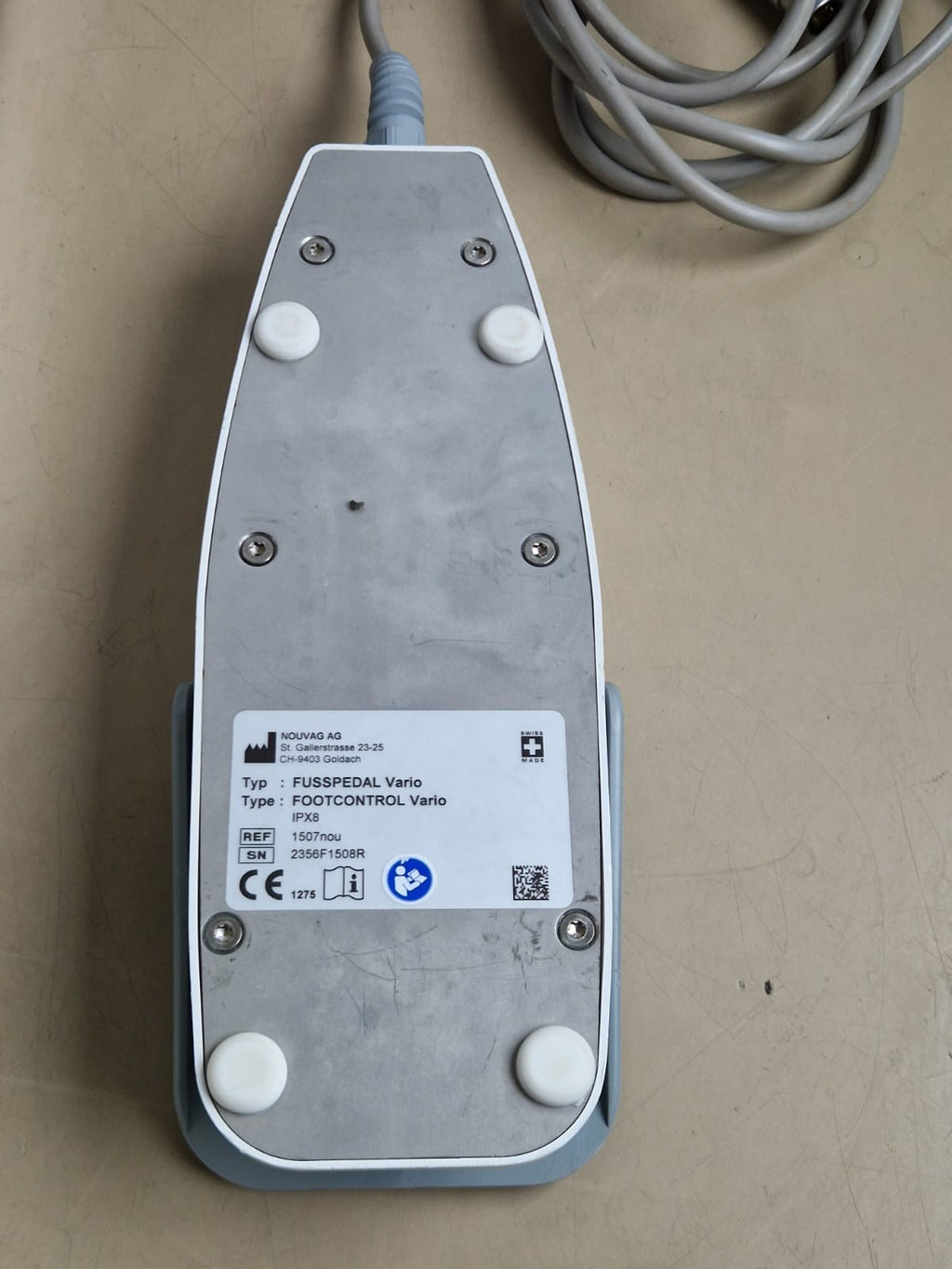nouvag tcm 3000 BL electric dermatome with handpiece and footswitch5