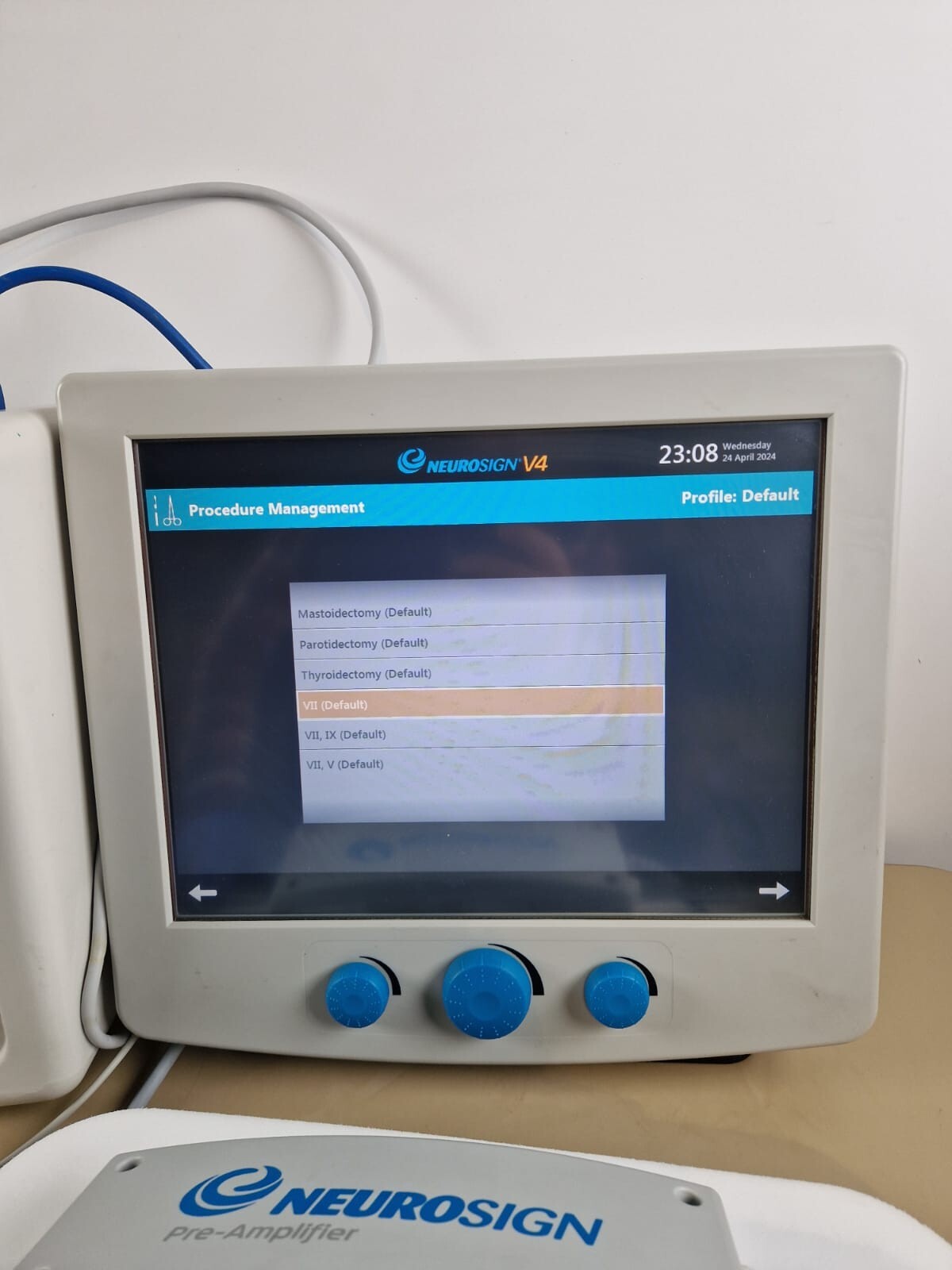 magstim neurosign V4 nerve monitor pre amplifier laryngeal electrode cable probe6