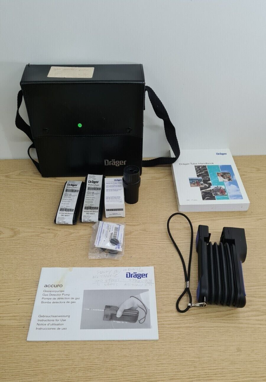 18x chlorine 0.2a   0.2 to 3 ppm pen + dreager drager gas detection accuro pump0