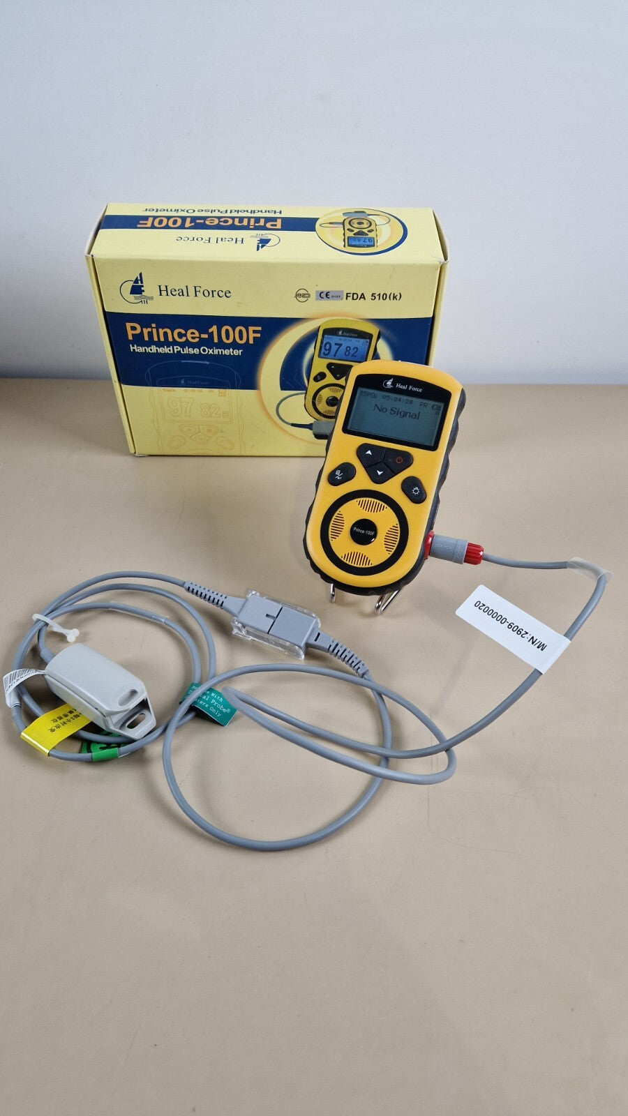 heal force SpO2 patient monitor pulse oximeter handheld with finger probe5