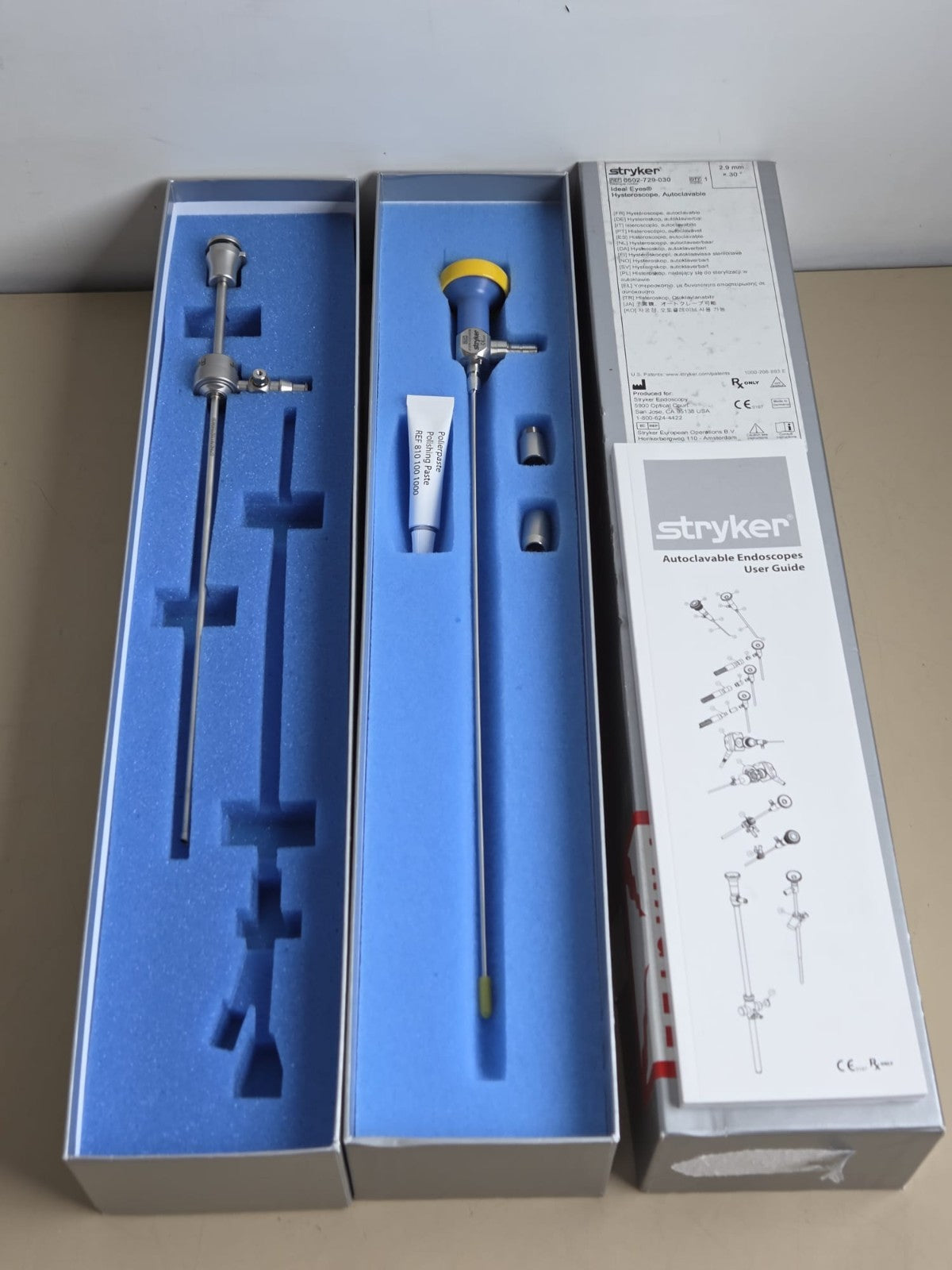 Stryker Hysteroscope 2.9mm 30 degree ref: 0502 729 030 ideal eyes with sheath0