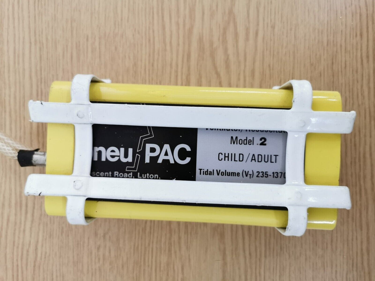 pneupac volumetric transport ventilator resuscitator model 2 child adult - hose1