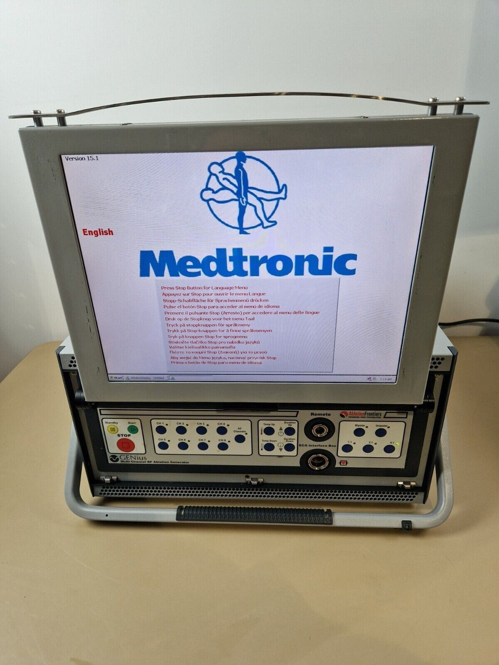 medtronic genius channel RF generator ref:990018 600V bipolar 300V unipolar11