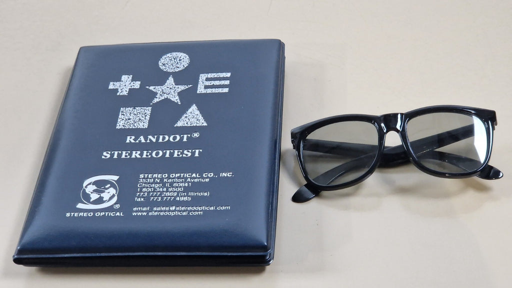 randot test complete with glasses stereo optical book0