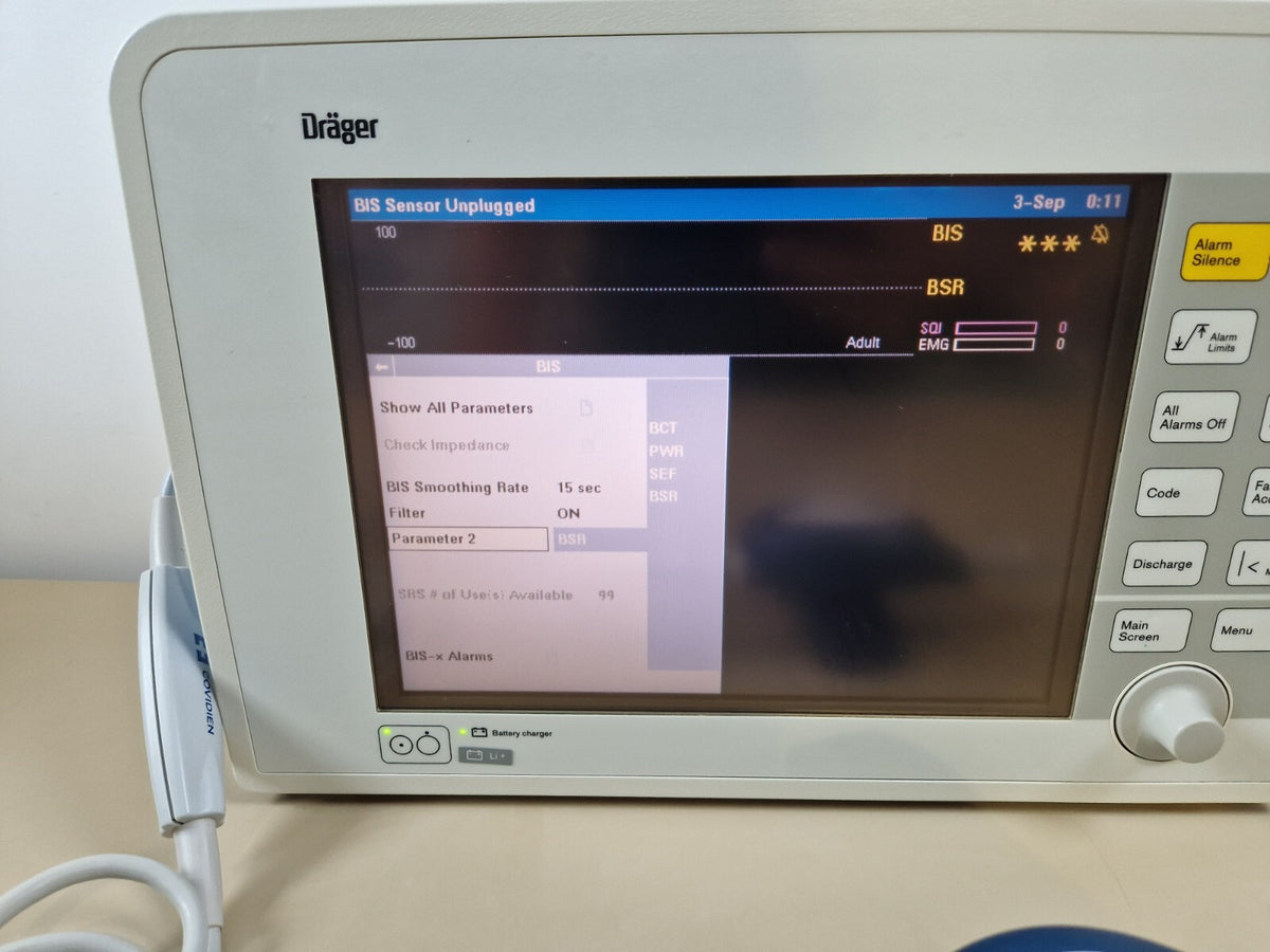 drager delta infinity patient monitor with BIS  module and ECG SpO2 NIBP Temp3
