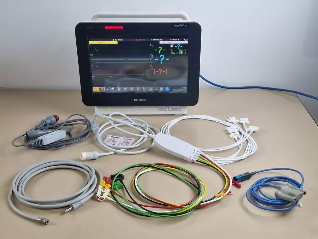 philips intellivue MX450 patient monitor with X2 module IBP 12 leads ECG SpO21
