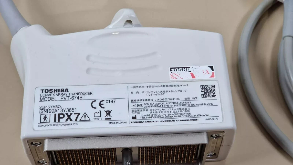 toshiba PVT 674BT convex ultrasound probe transducer probe PVT 674BT7
