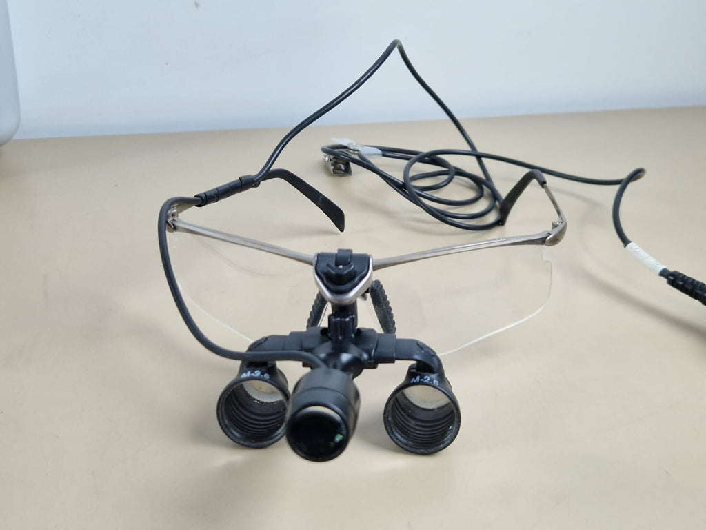 Q optics headlight   power adapter   refurb battery   frame   M 2.5X loupe12
