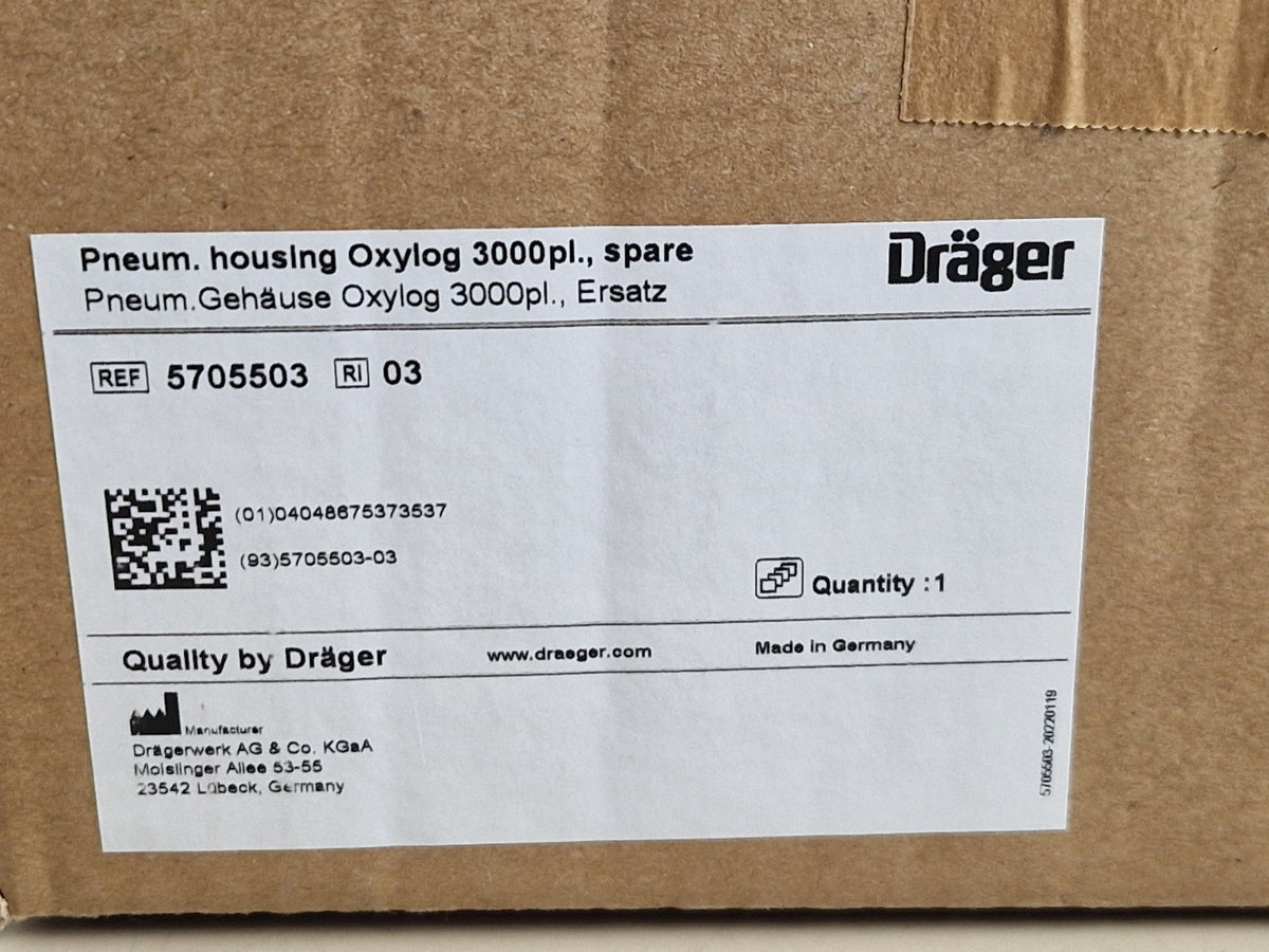 draeger drager preum. housing oxgylog 3000plus spare ref 57055031