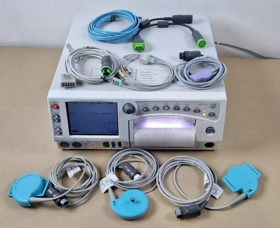GE corometrics 259CX fetal maternal patient monitor ECG EKG US TOCO transducer19