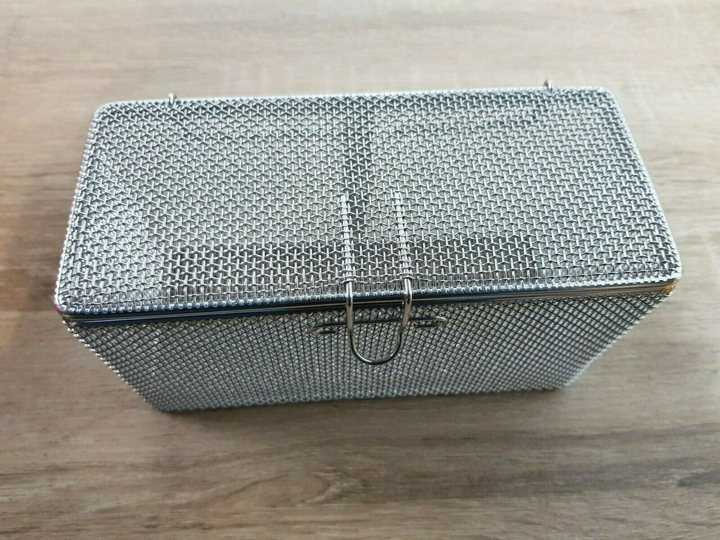 new sterilizatio wire mesh + lock medical Instruments tray dental Box1