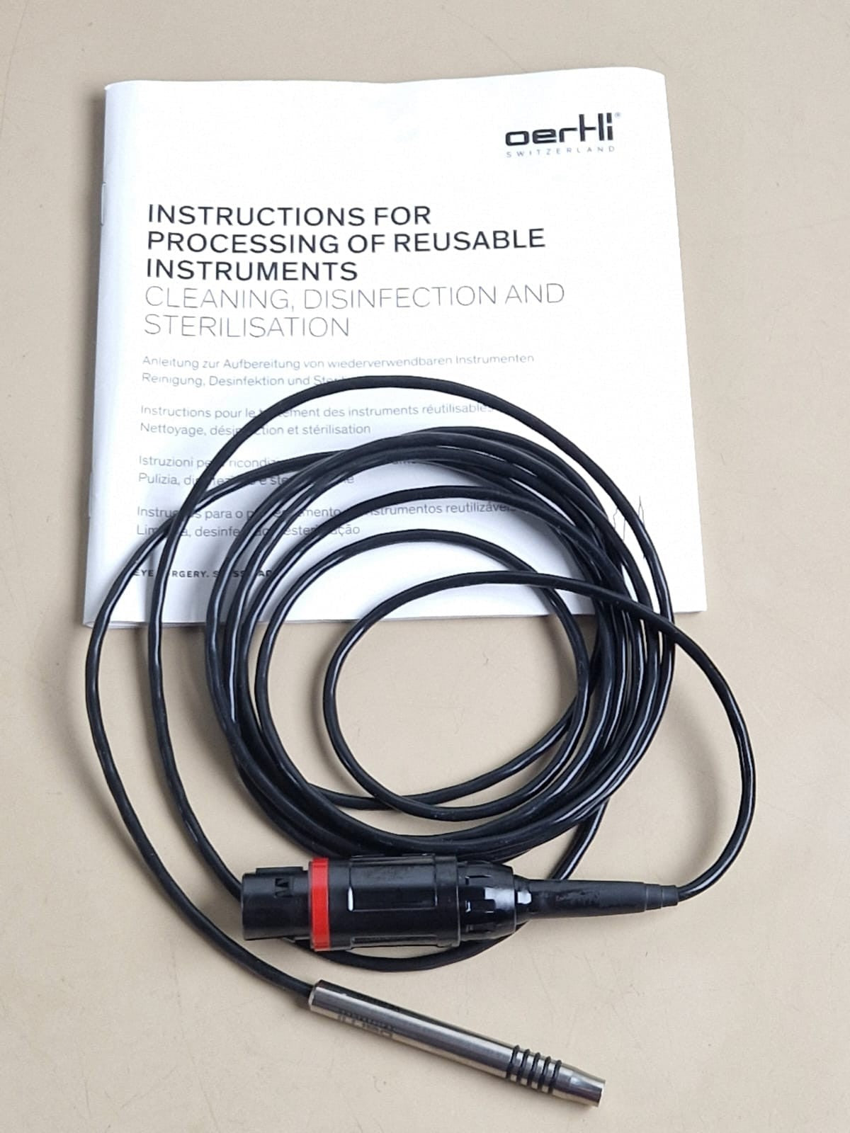 oertli titano GLAUCOMA   Diathermy handpiece long ref: VE2017100