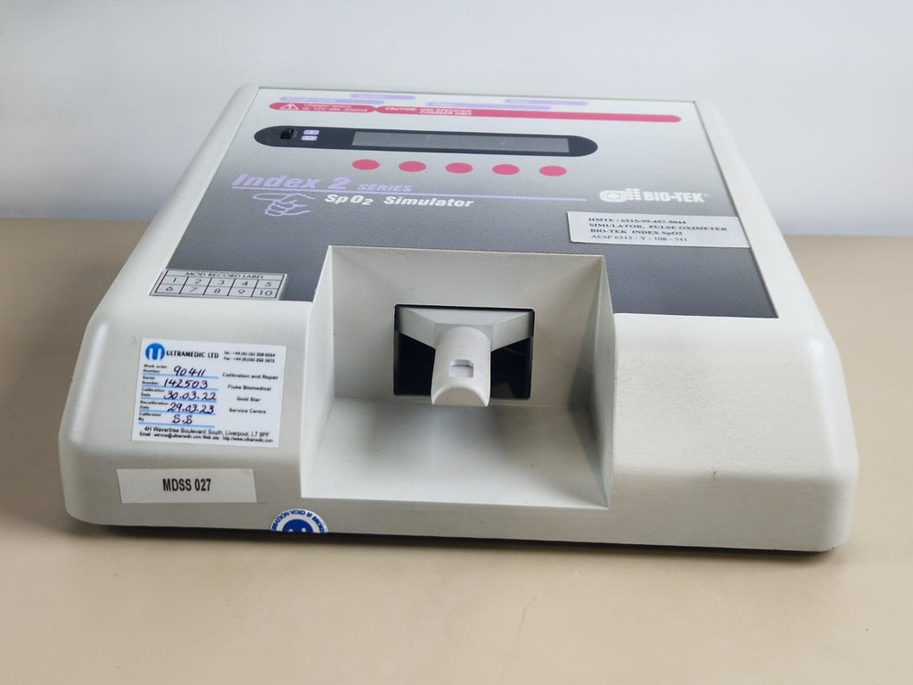 biotek index 2 series SPO2 oximeter simulator analyser with power adapter4