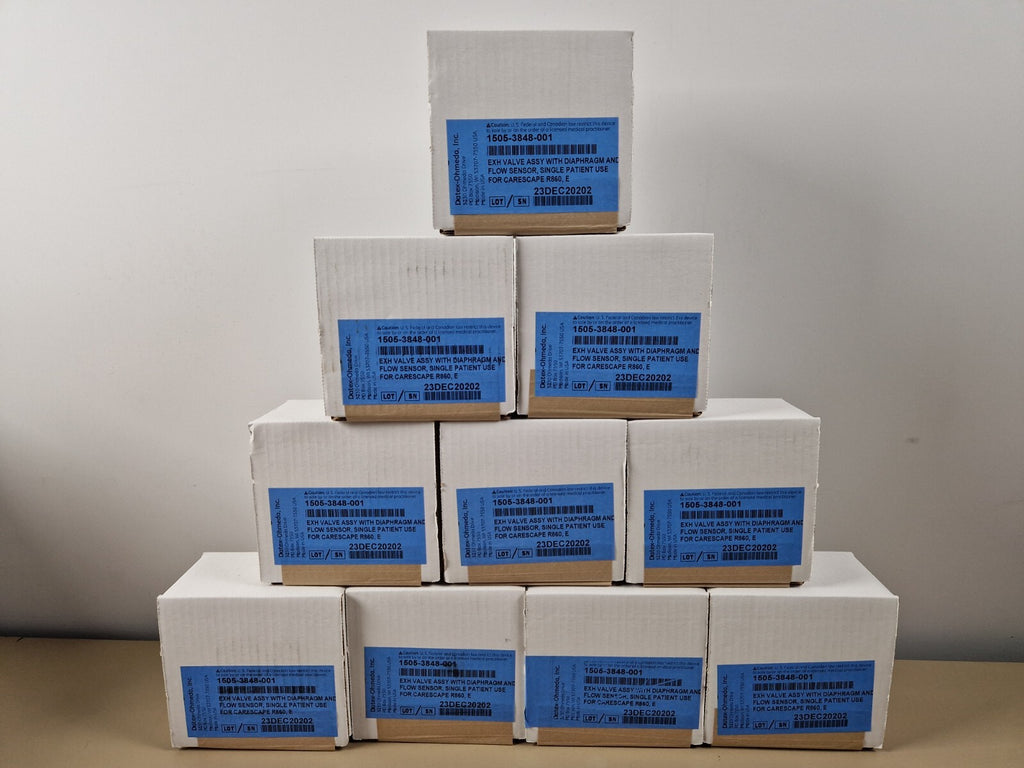 8x ge carescape ventilator ref 1505-3848-001 valve and flow sensor assembly0