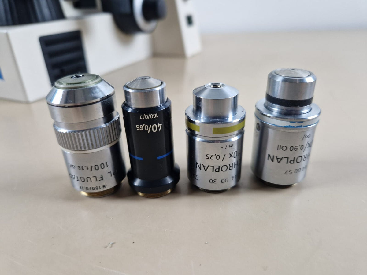 microscope zeiss axiolab E re with 4 objective achroplan17