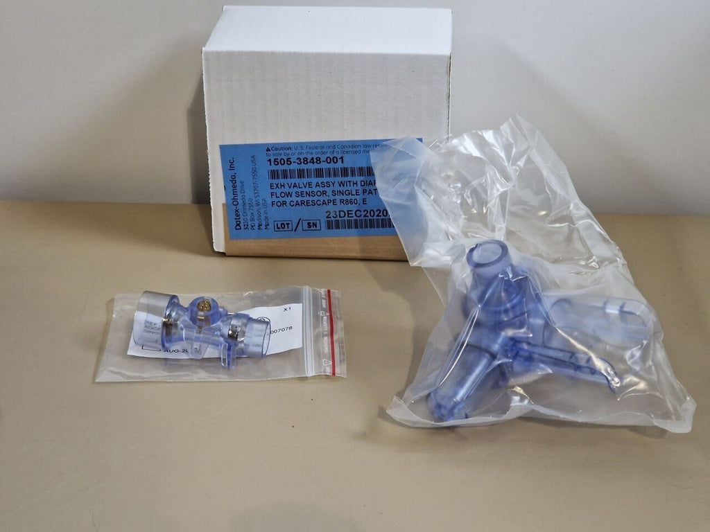 8x ge carescape ventilator ref 1505-3848-001 valve and flow sensor assembly7