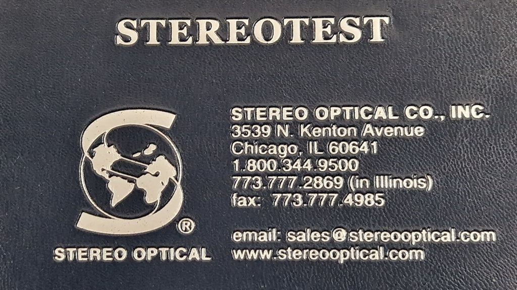 randot test complete with glasses stereo optical book1