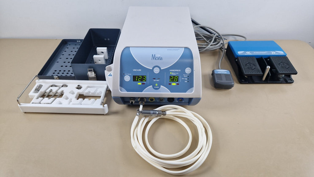 MORIA evolution 3 microkeratome console with CB 19303 turbine motor + footswitch0