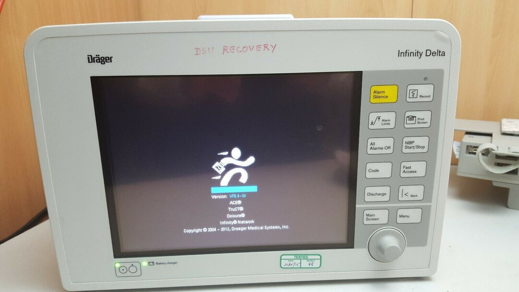 drager delta infinity patient monitor with power adapter0