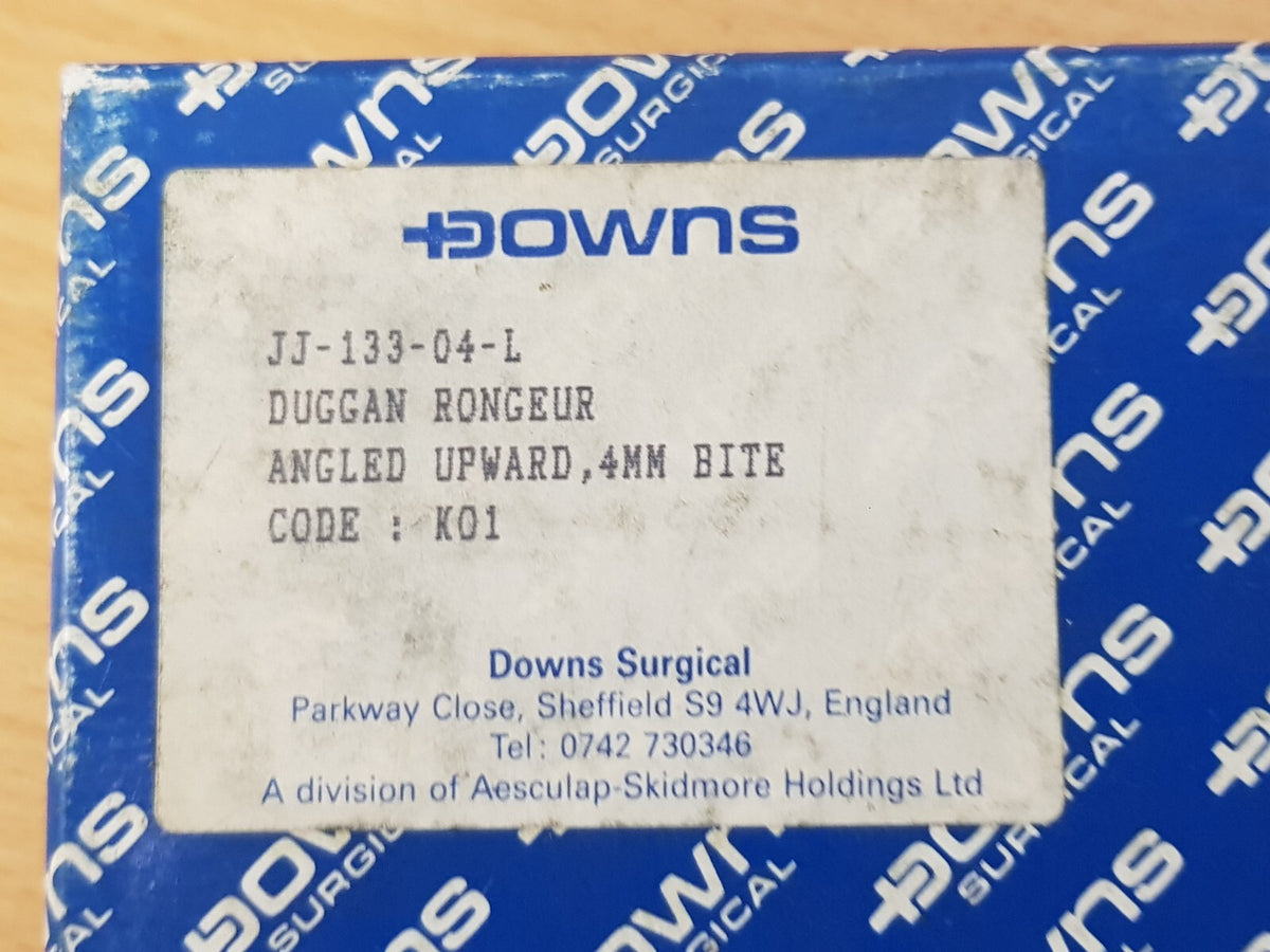 downs aesculap duggan rongeur angled punch 4mm bite upward ref: JJ-133-04-L1