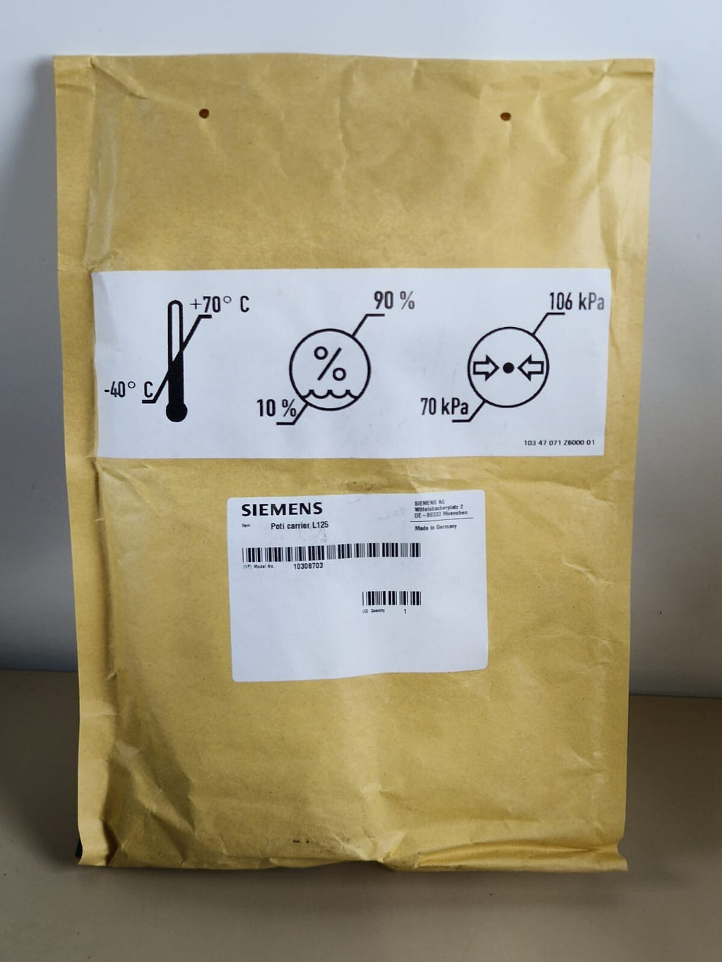 siemens oncor linac poti carrier L125 model no:103087030