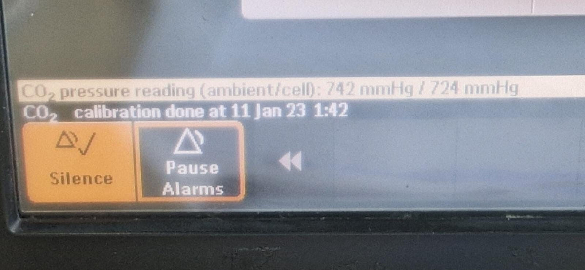 philips M3015B Microstream CO2 module+ press + temp C06 last cal:11 january 20232