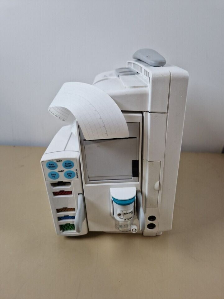 ge datex ohmeda S/5 FM patient monitor with CO2 module printer ECG SpO2 IBP Temp5