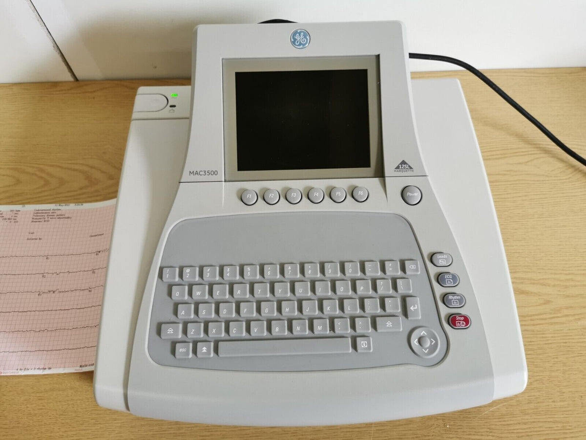 ge mac 3500 12SL ECG machine recorder patient monitor with 12 Leads ECG cable4