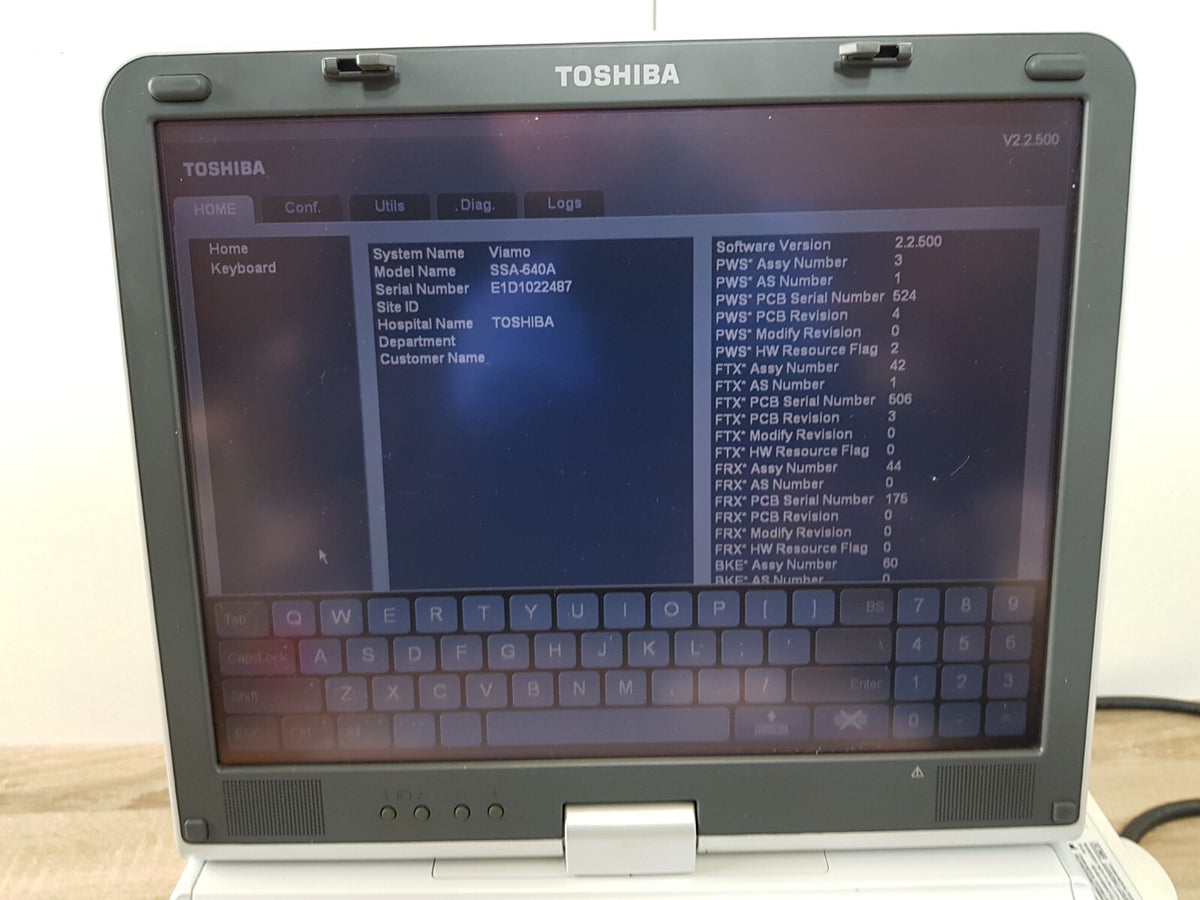 toshiba viamo SSA 640A SSA 640 ultrasound with PVT 375ST convex transducer probe14