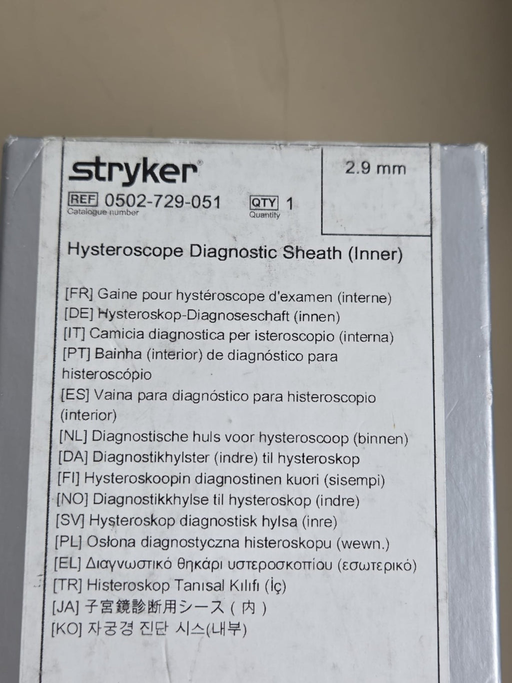 Stryker Hysteroscope 2.9mm 30 degree ref: 0502 729 030 ideal eyes with sheath7