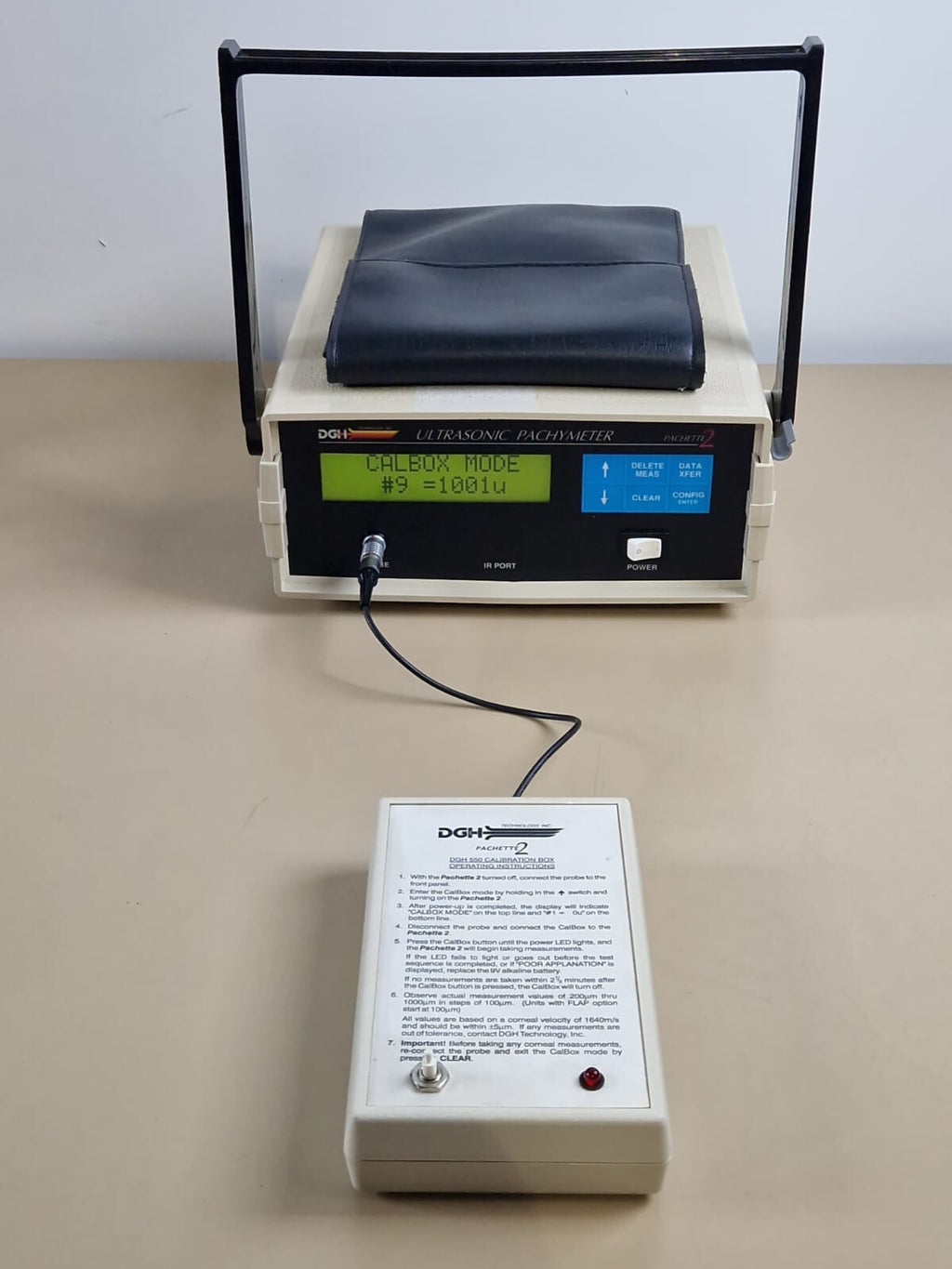 DGH 550 ultrosonic pachette 2 pachymeter 2 probe with dgh 550 calibration box0