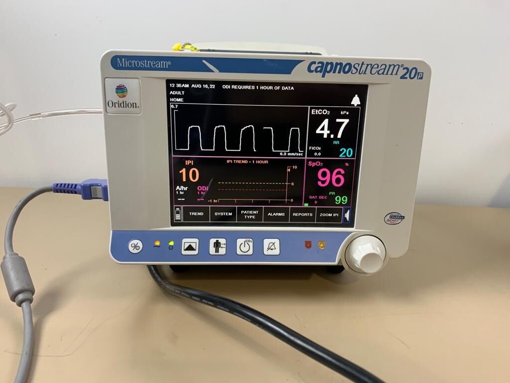 microstream oridion capnostream EtCO2 CO2 patient monitor + nellcor SpO2 sensor4