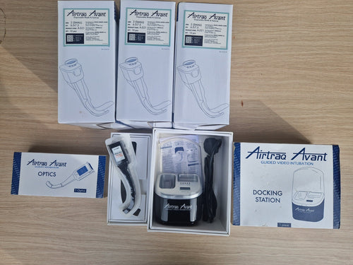 airtraq avant visulation video laryngoscope with docking  station and 23 slave0