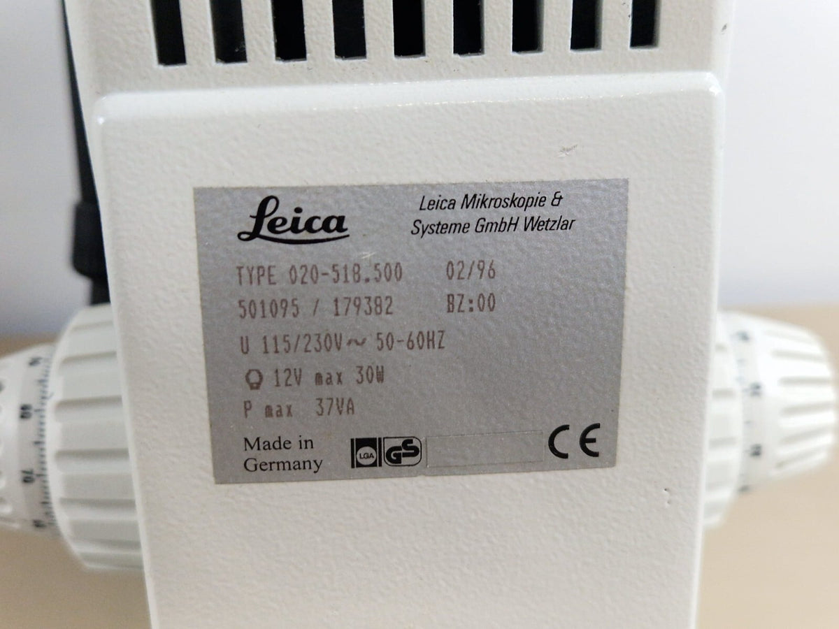 leica DMLS microscope with 3 plan apochromat + 1x fluotar objective18
