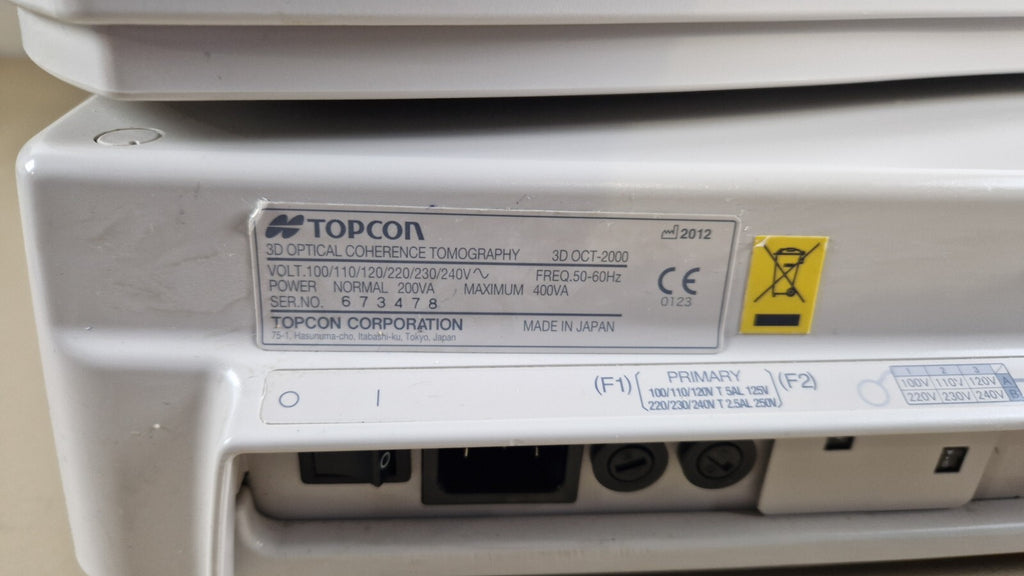 topcon 3D OCT 2000 optical coherence tomography5