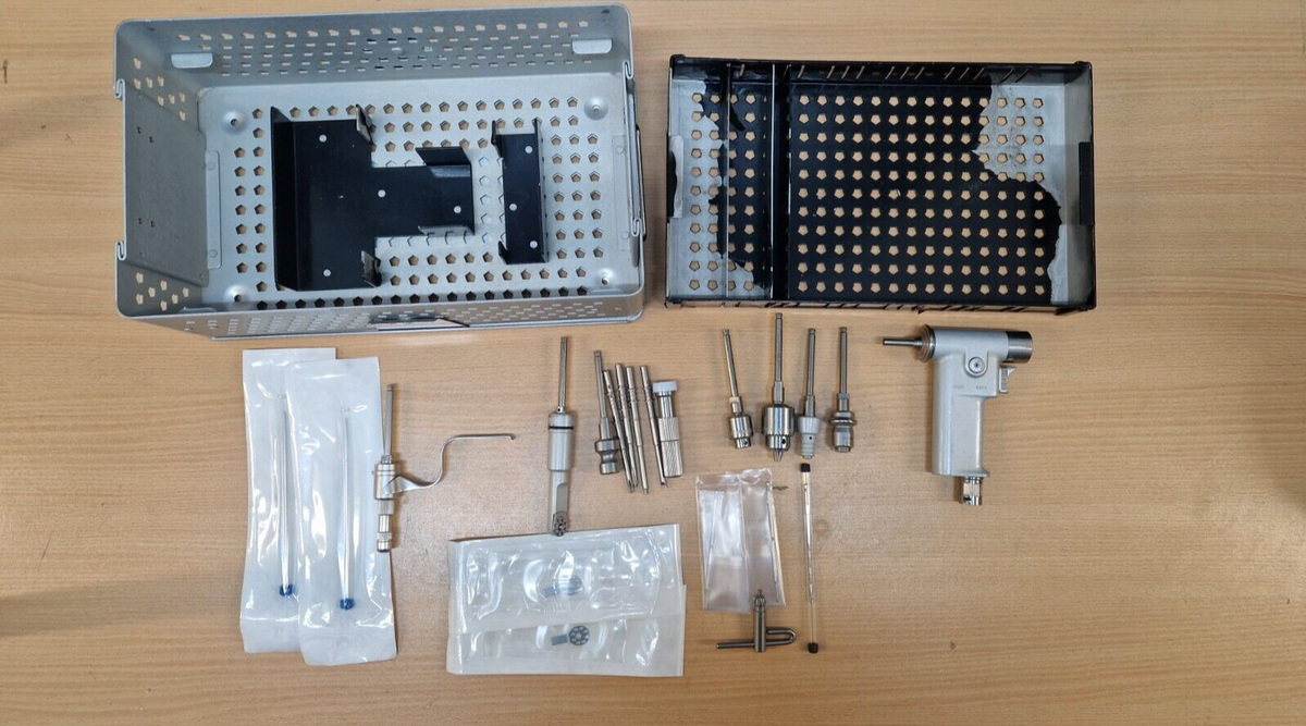 3m mini driver MK1 surgical Set   silver handpiece K100 drill saw kwire AO jacob2