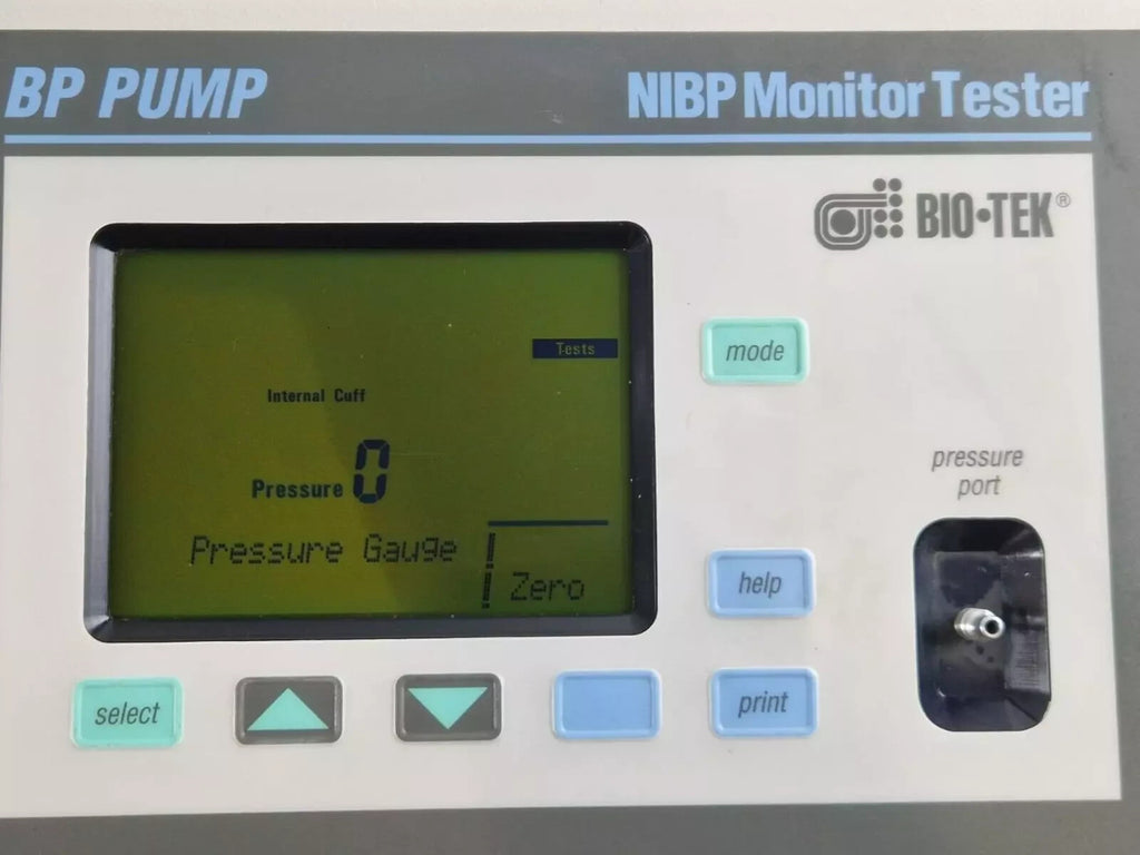 biotek bp pump nibp simulator monitor tester with ECG simulation mode3